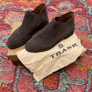 TRASK GRAY ITALIAN SUEDE BOOTIES (ALLISON)